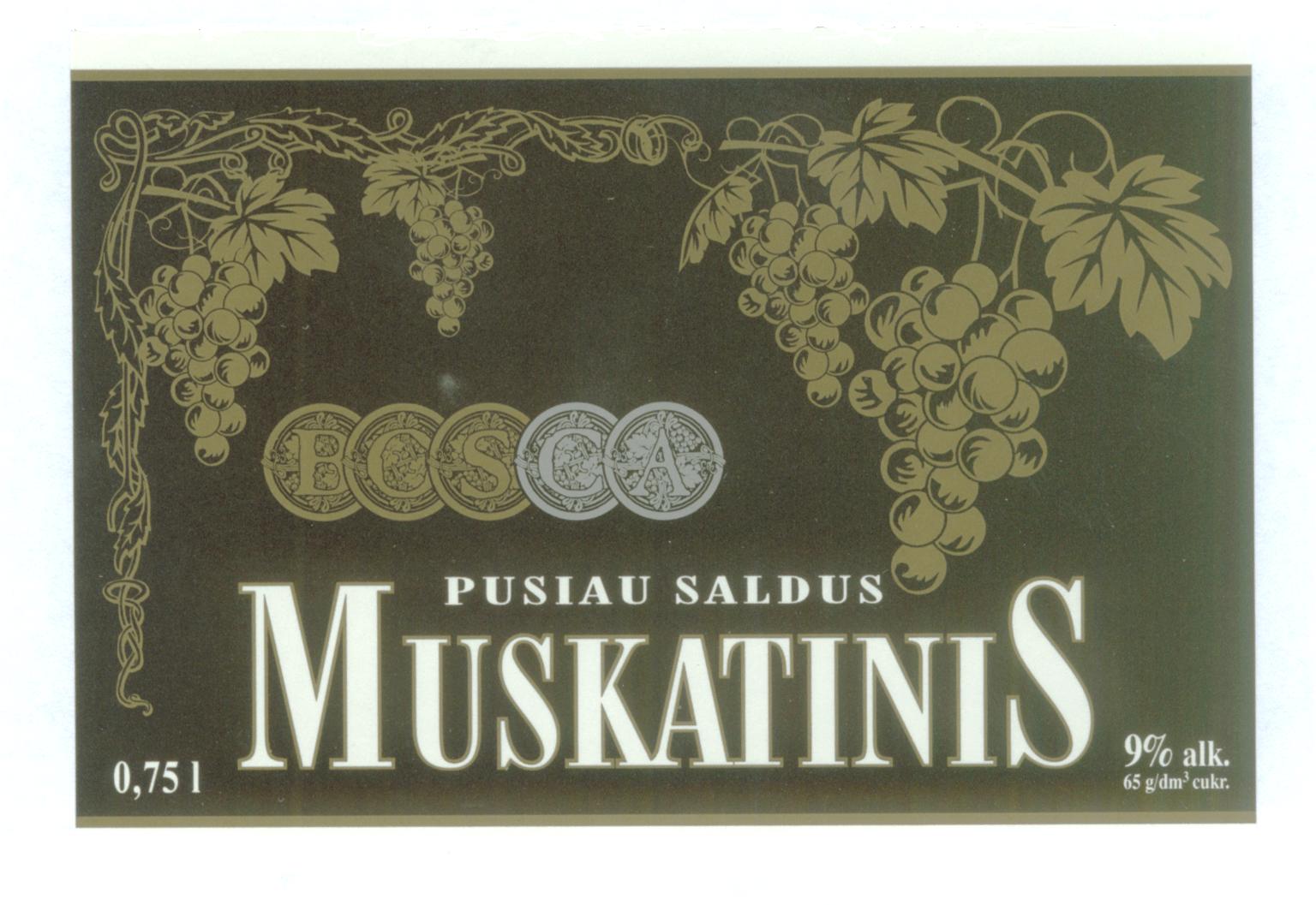 Prekės ženklas: BOSCA PUSIAU SALDUS MUSKATINIS